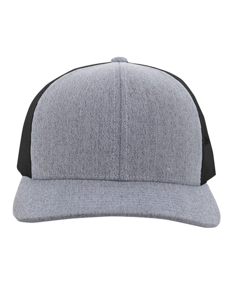 Pacific Headwear Heather Trucker Snapback Cap Pacific Headwear