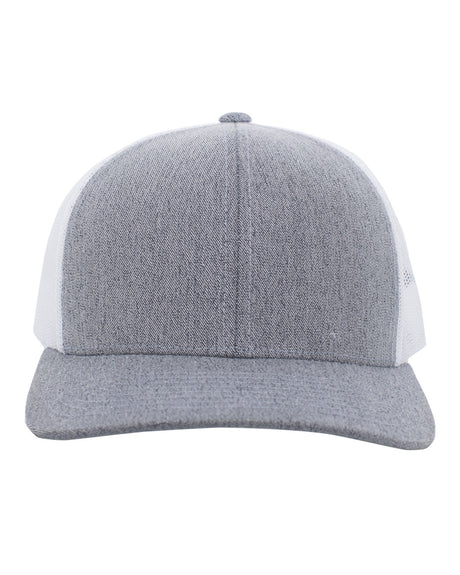 Pacific Headwear Heather Trucker Snapback Cap Pacific Headwear
