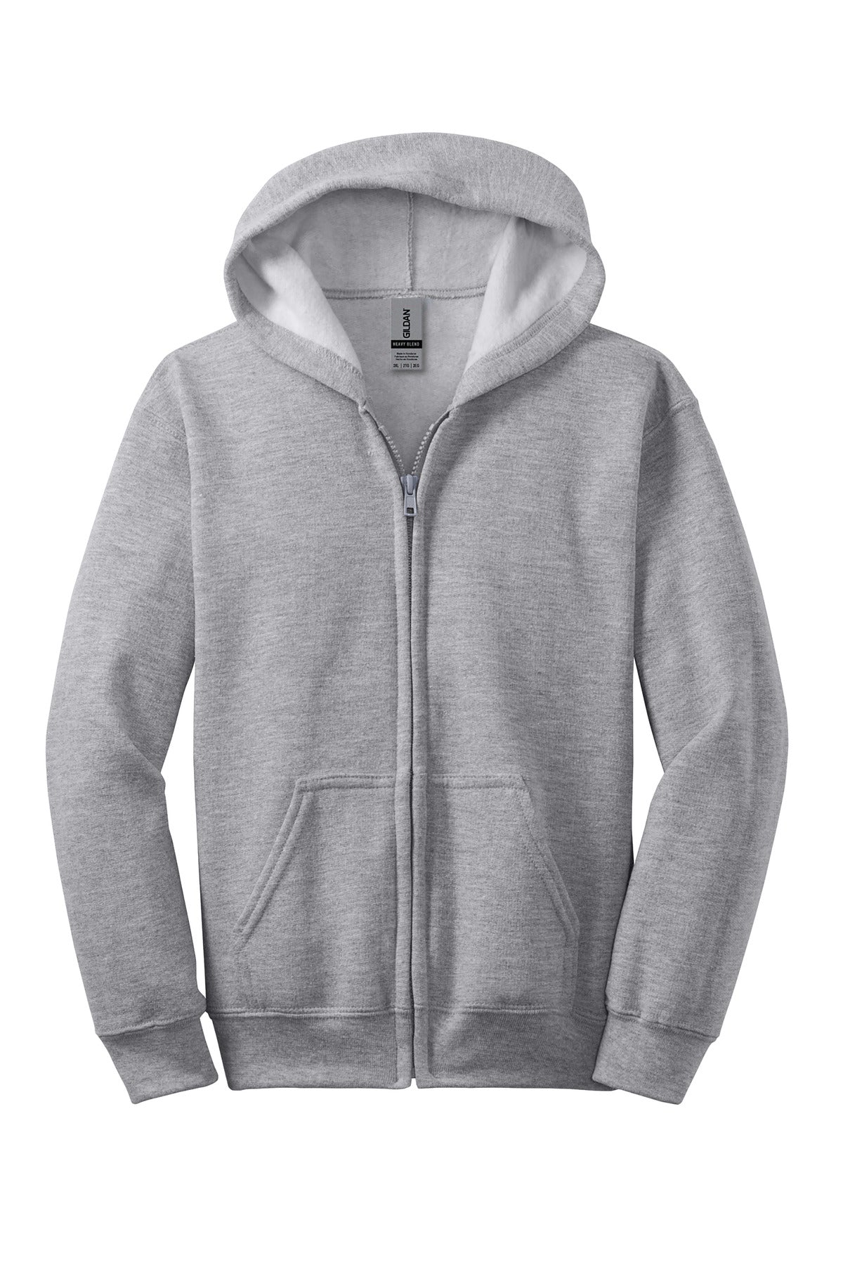 Gildan Youth Heavy Blend Full-Zip Hooded Sweatshirt Gildan