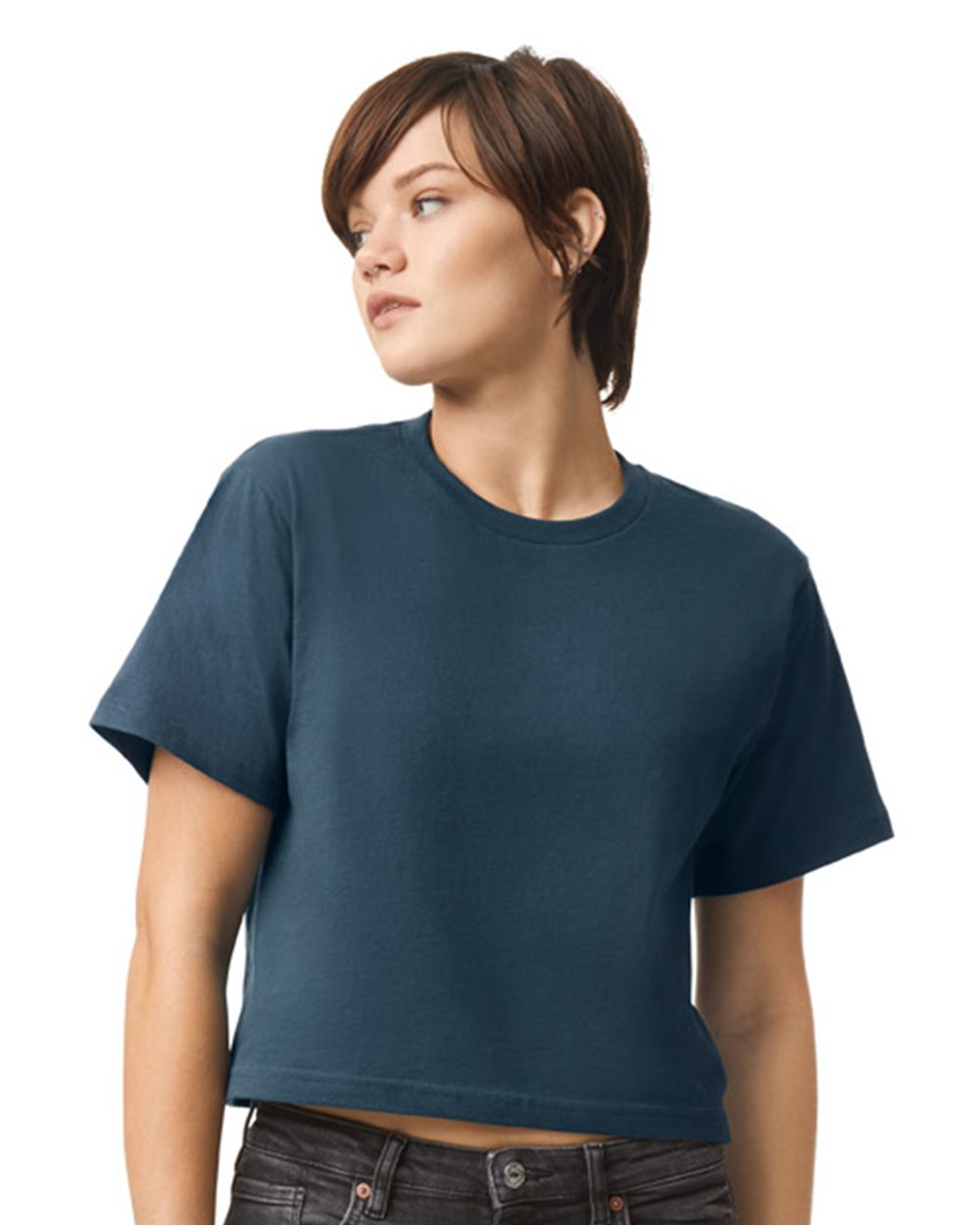 American Apparel Women's Fine Jersey Boxy Tee American Apparel