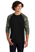 Sport-Tek Men's   Drift Camo Colorblock Long Sleeve Tee ST376LS