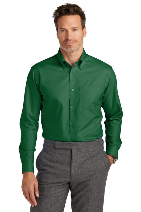 Brooks Brothers Wrinkle-Free Stretch Nailhead Shirt. BB18002 Brooks Brothers