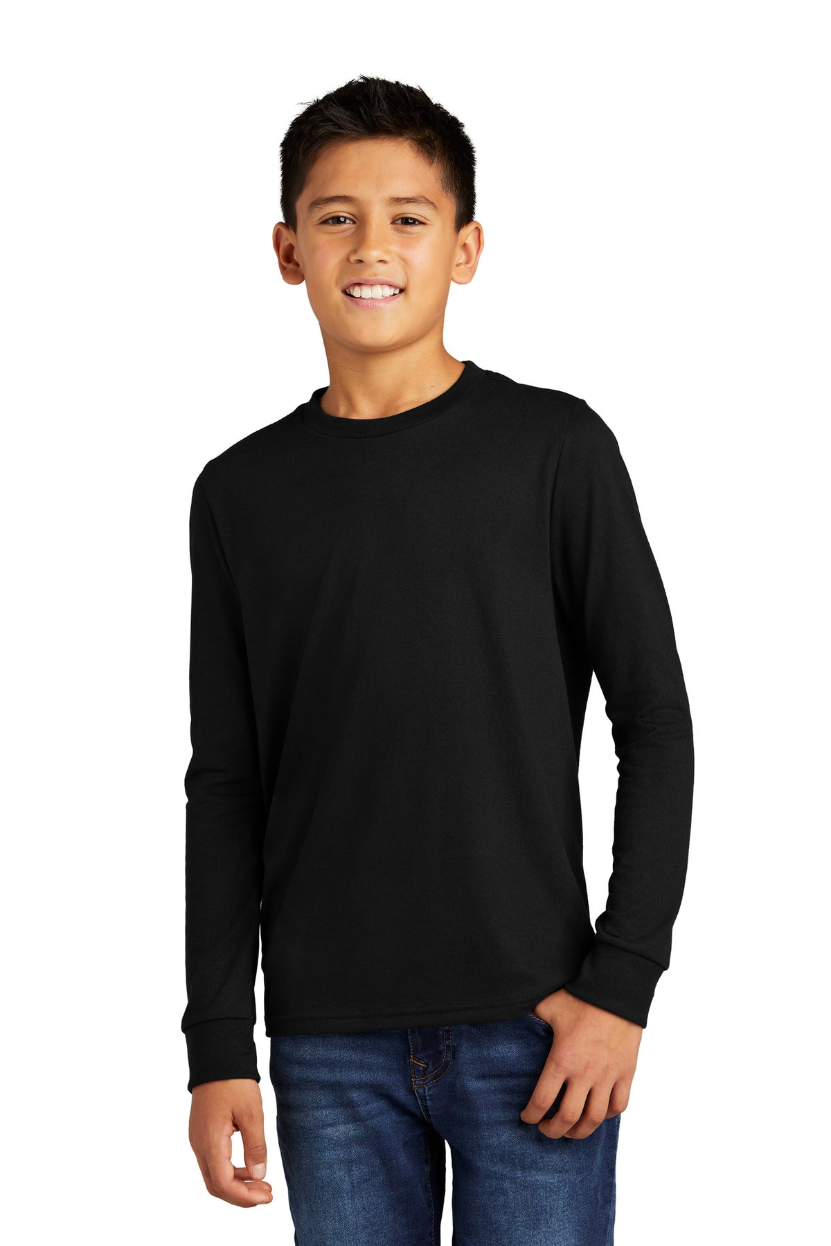 District Youth   Perfect Tri   Long Sleeve Tee DT132Y