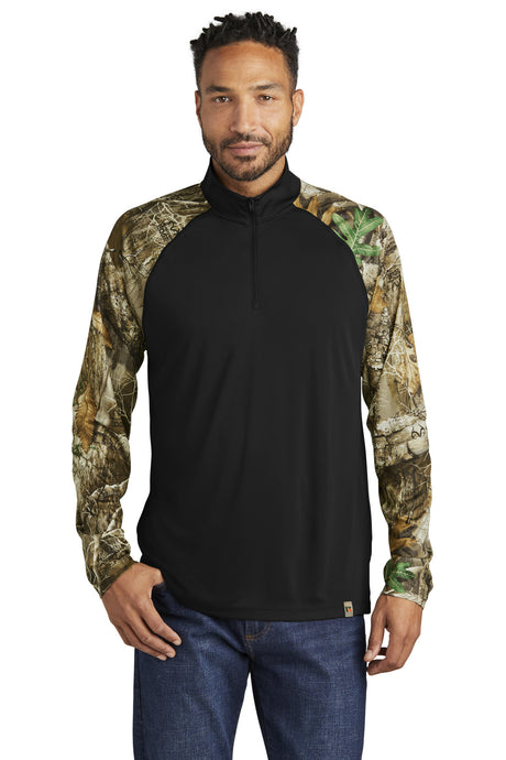 Russell Outdoors Realtree Colorblock Performance 1/4-Zip. RU152 Russell Outdoors