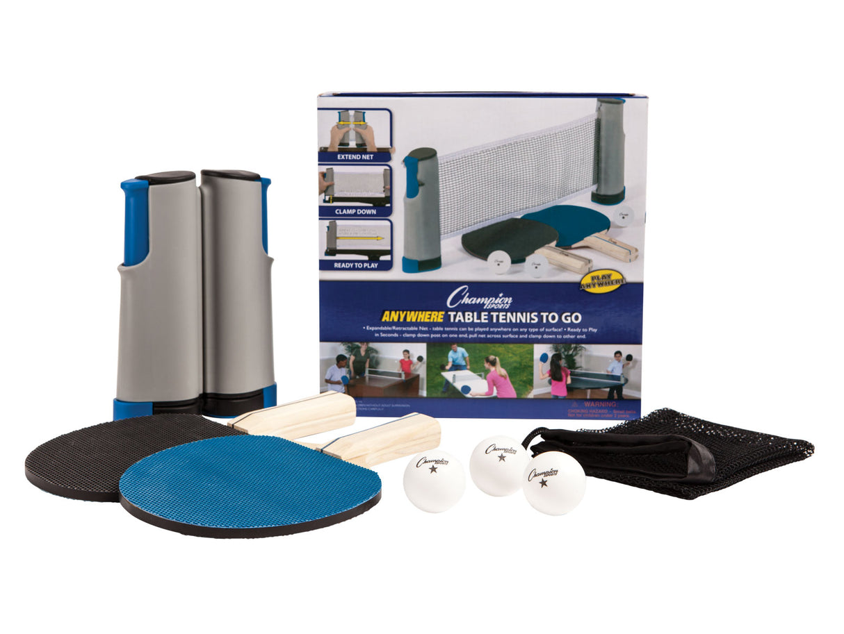 Champion Sports Anywhere Table Tennis Set Champion Sports