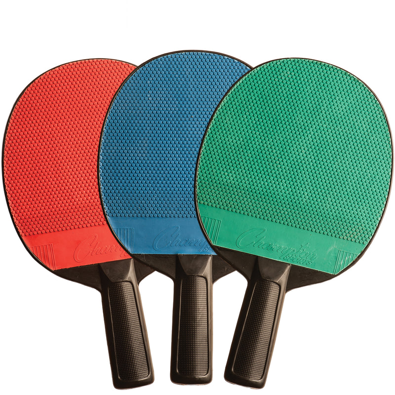 Champion Sports Rubber Face Plastic Table Tennis Paddle