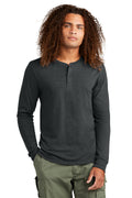 District Mens Perfect Tri Long Sleeve Henley DT145 District