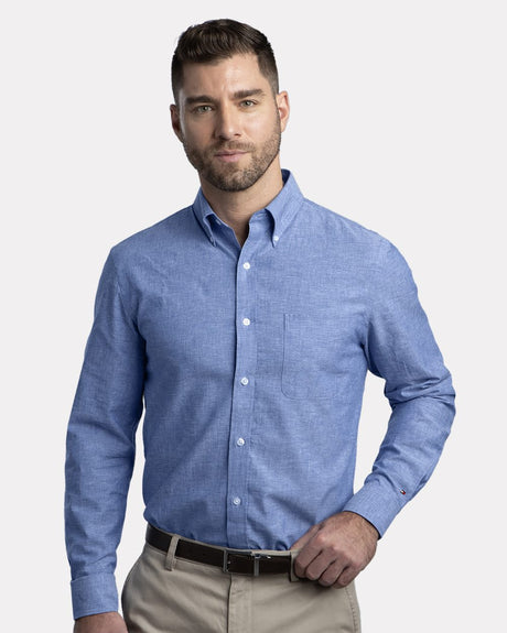 Tommy Hilfiger Men's Cotton/Linen Shirt Tommy Hilfiger
