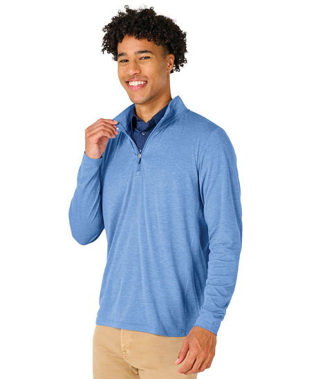 Charles River Men's Vista Tri-Blend Quarter Zip-1