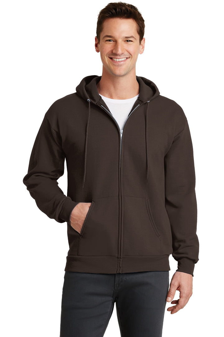 Port & Company - Men's Core Fleece Full-Zip Hooded Sweatshirt