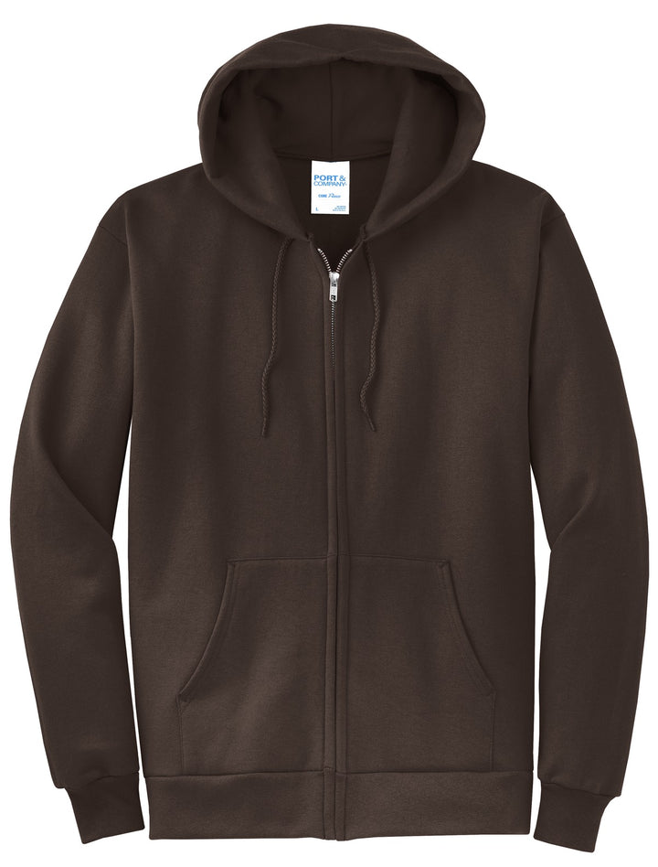 Port & Company - Men's Core Fleece Full-Zip Hooded Sweatshirt
