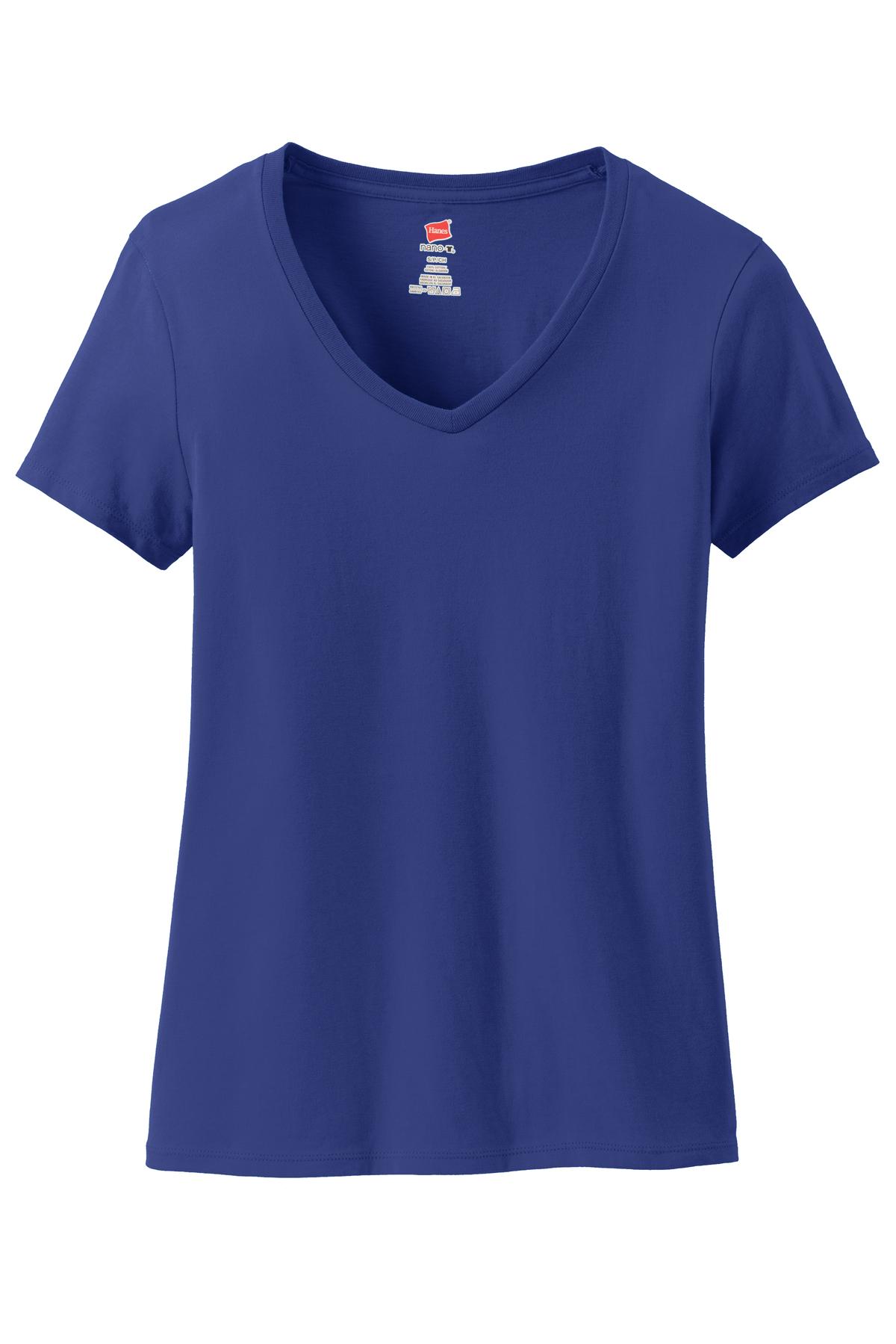 Hanes Women's Perfect-T Cotton V-Neck T-Shirt