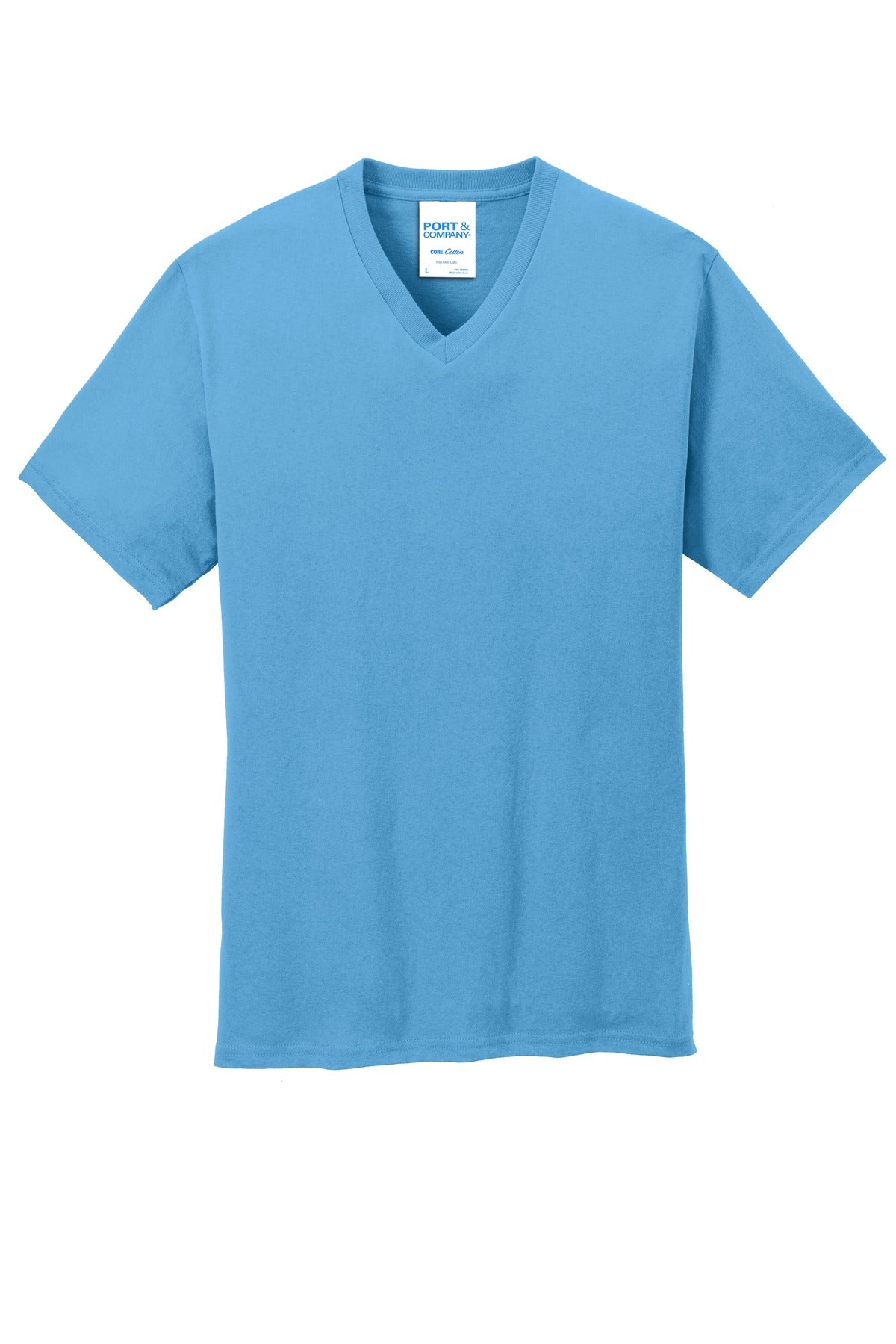 Port & Company - Men's Core Cotton V-Neck Tee