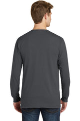 Port & Company Men's Beach Wash Garment-Dyed Long Sleeve Pocket Tee Mens Apparel Shirts & Tops