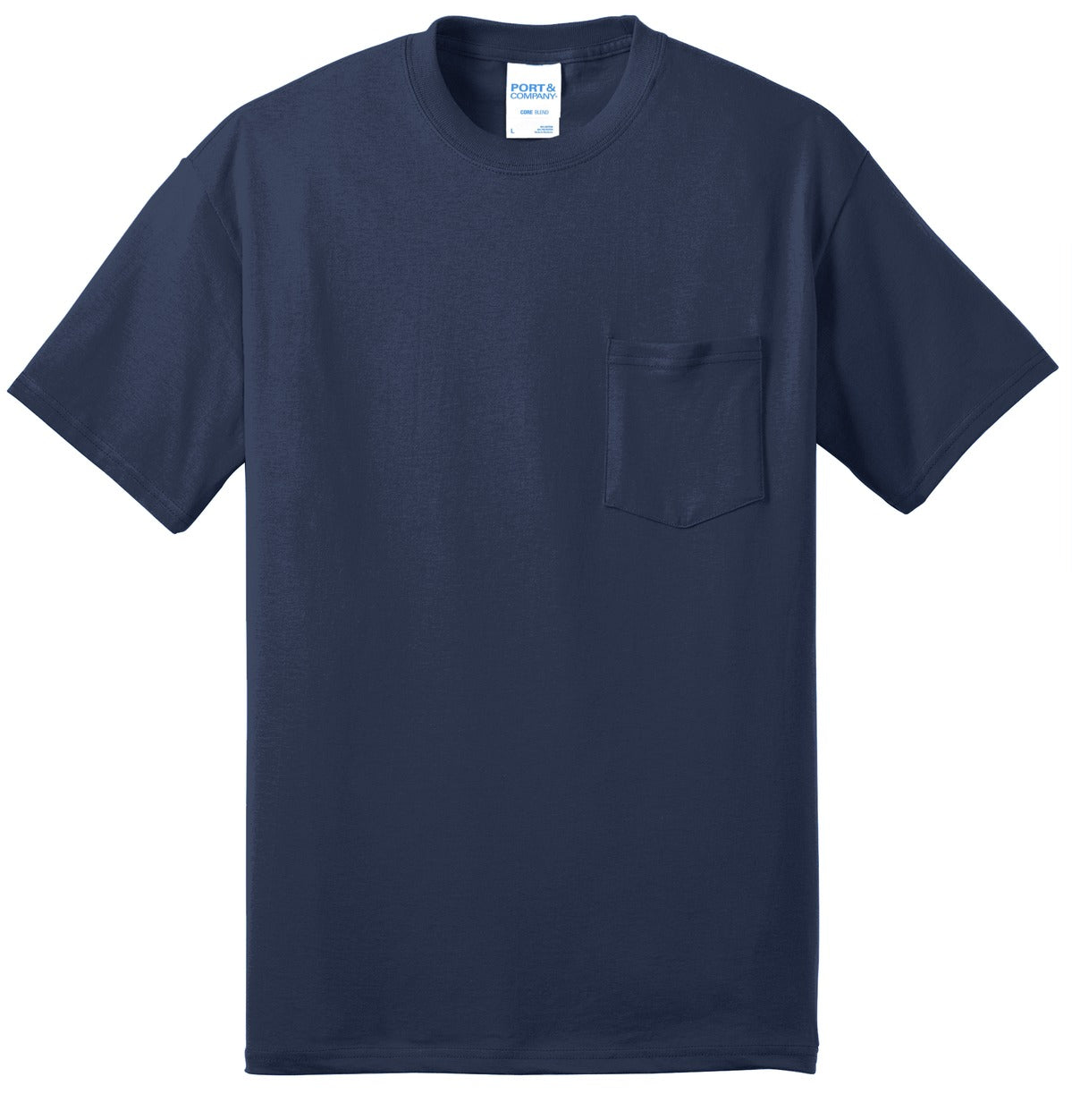 Port & Company Men's Tall Core Blend Pocket Tee Mens Apparel Shirts & Tops