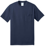 Port & Company Men's Tall Core Blend Pocket Tee Mens Apparel Shirts & Tops