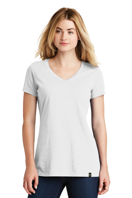 New Era Women's Heritage Blend V-Neck Tee. LNEA101 New Era