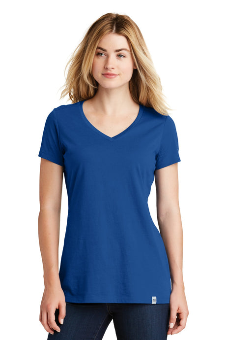 New Era Women's Heritage Blend V-Neck Tee. LNEA101 New Era