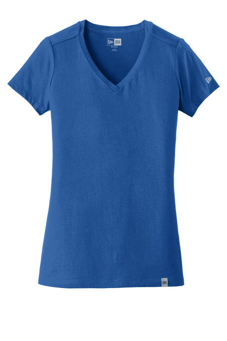 New Era Women's Heritage Blend V-Neck Tee. LNEA101 New Era
