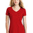 New Era Women's Heritage Blend V-Neck Tee. LNEA101 New Era