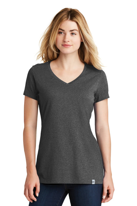 New Era Women's Heritage Blend V-Neck Tee. LNEA101 New Era