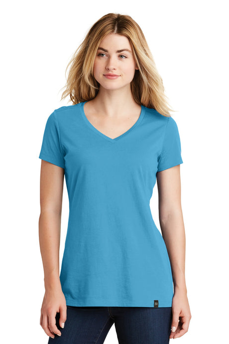 New Era Women's Heritage Blend V-Neck Tee. LNEA101 New Era