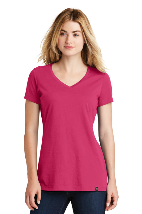New Era Women's Heritage Blend V-Neck Tee. LNEA101 New Era