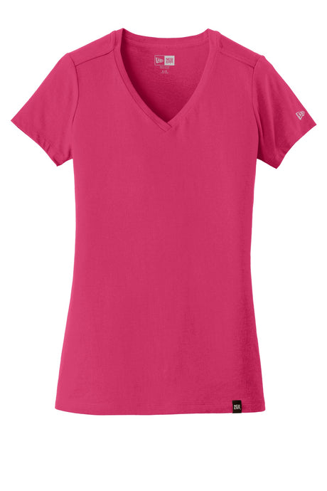 New Era Women's Heritage Blend V-Neck Tee. LNEA101 New Era