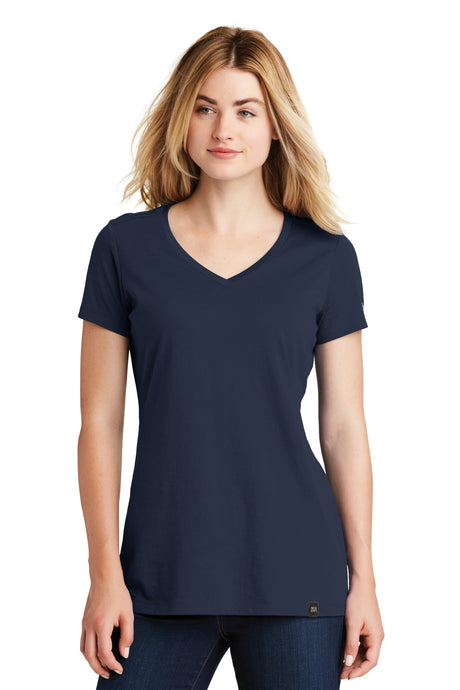 New Era Women's Heritage Blend V-Neck Tee. LNEA101 New Era