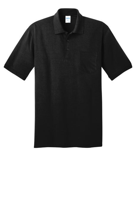 Port & Company Men's Core Blend Jersey Knit Pocket Polo Mens Apparel Shirts & Tops