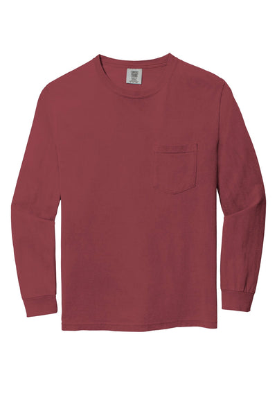 Comfort Colors Men's Heavyweight Ring Spun Long Sleeve Pocket Tee. 4410