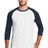 New Era Men's Heritage Blend 3/4-Sleeve Baseball Raglan Tee. NEA104 New Era