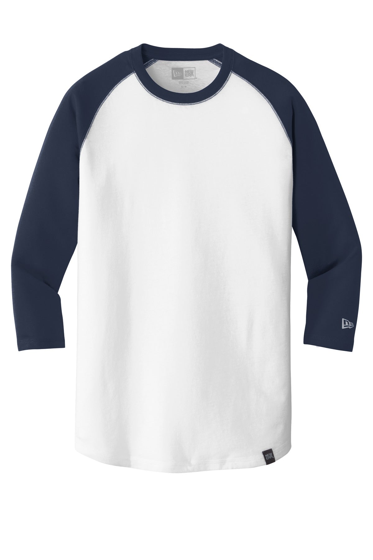New Era Men's Heritage Blend 3/4-Sleeve Baseball Raglan Tee. NEA104 New Era