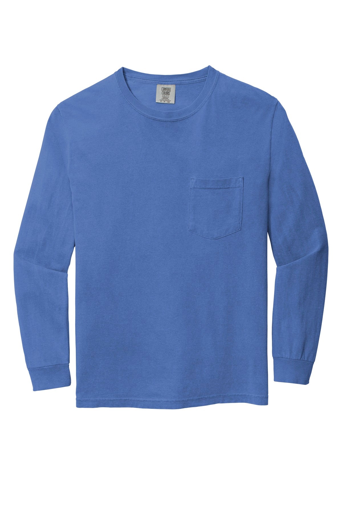 Comfort Colors Men's Heavyweight Ring Spun Long Sleeve Pocket Tee. 4410 Comfort Colors