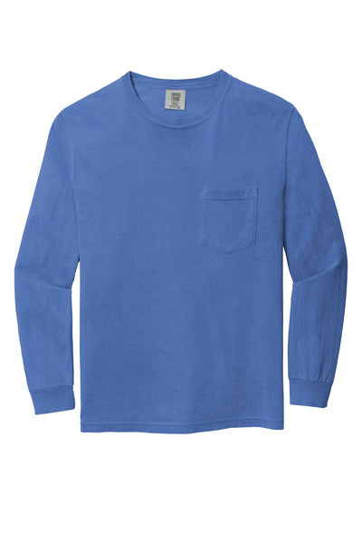 Comfort Colors Men's Heavyweight Ring Spun Long Sleeve Pocket Tee. 4410