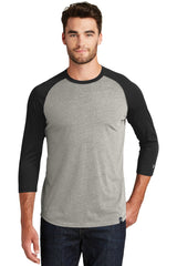 New Era Men's Heritage Blend 3/4-Sleeve Baseball Raglan Tee. NEA104 New Era