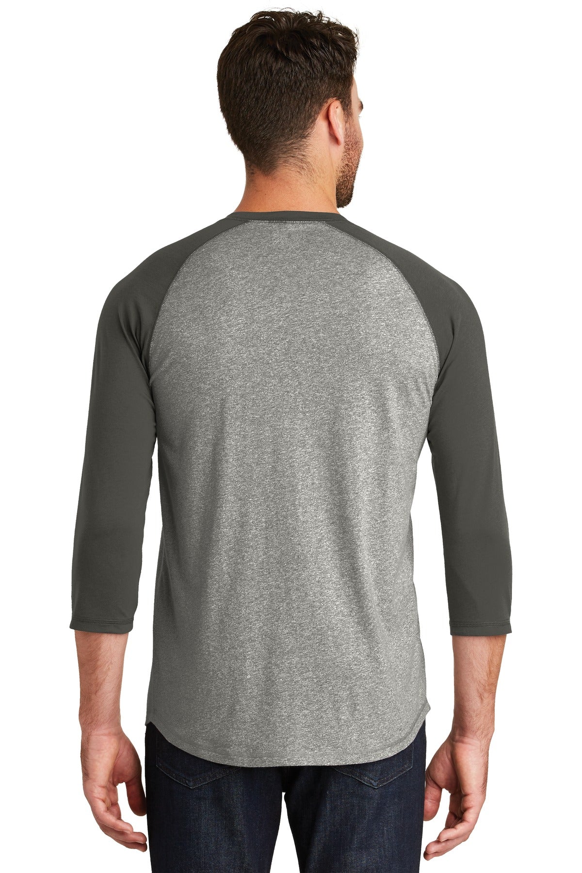 New Era Men's Heritage Blend 3/4-Sleeve Baseball Raglan Tee. NEA104 New Era