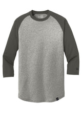 New Era Men's Heritage Blend 3/4-Sleeve Baseball Raglan Tee. NEA104 New Era