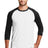 New Era Men's Heritage Blend 3/4-Sleeve Baseball Raglan Tee. NEA104 New Era