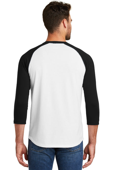 New Era Men's Heritage Blend 3/4-Sleeve Baseball Raglan Tee. NEA104 New Era