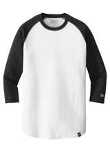 New Era Men's Heritage Blend 3/4-Sleeve Baseball Raglan Tee. NEA104 New Era