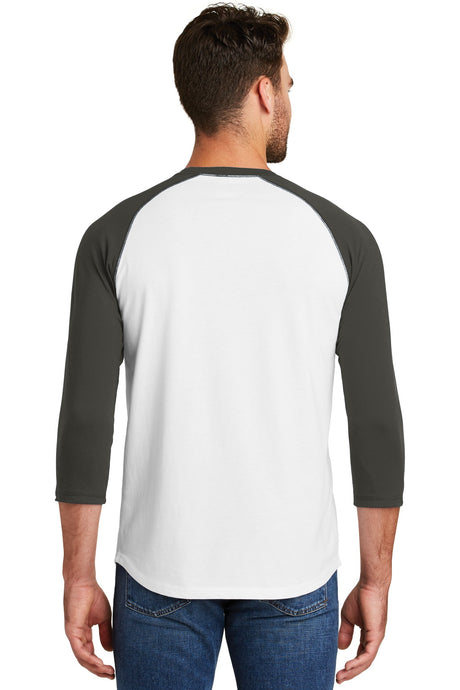 New Era Men's Heritage Blend 3/4-Sleeve Baseball Raglan Tee. NEA104 New Era