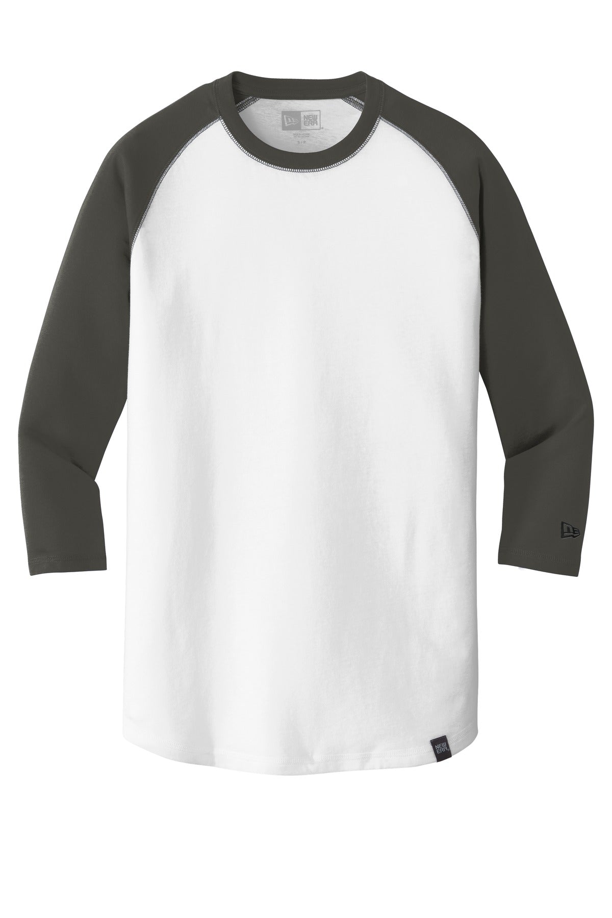 New Era Men's Heritage Blend 3/4-Sleeve Baseball Raglan Tee. NEA104 New Era