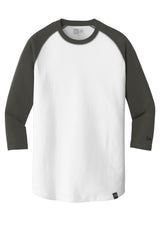 New Era Men's Heritage Blend 3/4-Sleeve Baseball Raglan Tee. NEA104 New Era