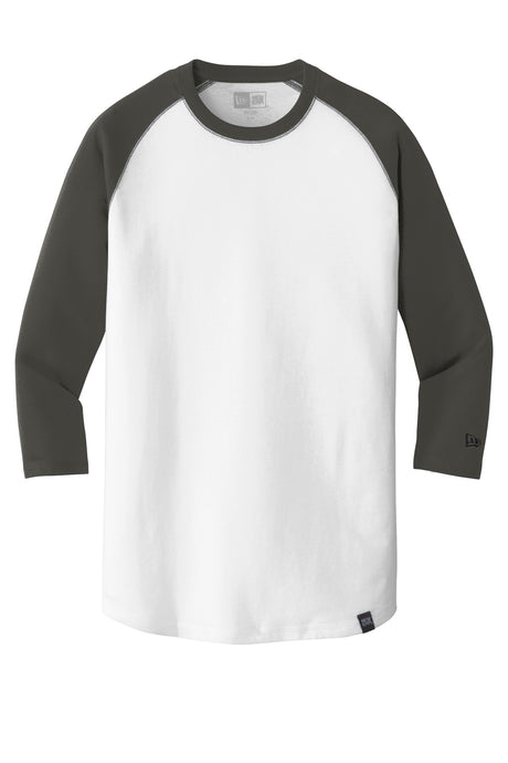 New Era Men's Heritage Blend 3/4-Sleeve Baseball Raglan Tee. NEA104 New Era