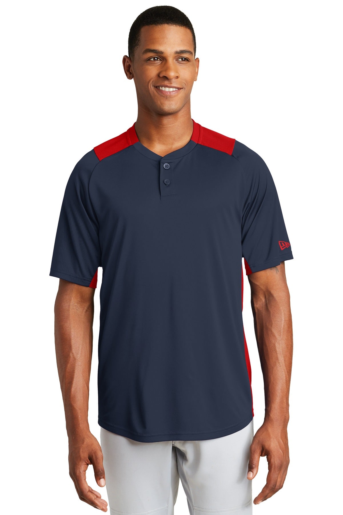 New Era Men's Diamond Era 2-Button Jersey. NEA221 New Era