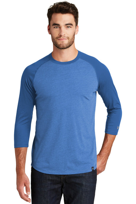 New Era Men's Heritage Blend 3/4-Sleeve Baseball Raglan Tee. NEA104 New Era