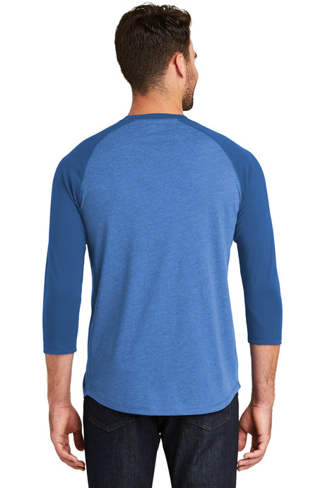 New Era Men's Heritage Blend 3/4-Sleeve Baseball Raglan Tee. NEA104 New Era