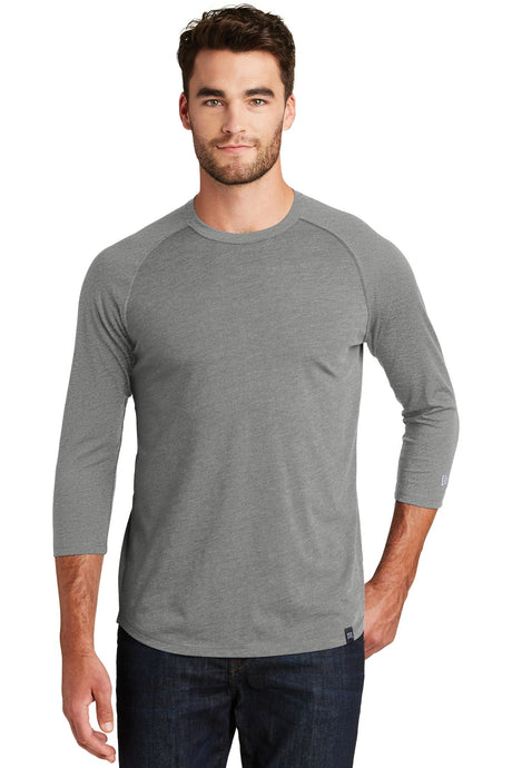 New Era Men's Heritage Blend 3/4-Sleeve Baseball Raglan Tee. NEA104 New Era