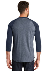 New Era Men's Heritage Blend 3/4-Sleeve Baseball Raglan Tee. NEA104 New Era